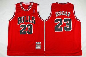 Maillot De Basket Chicago Bulls Michael Jordan 23 97-98 Season Engrener Retro Rouge